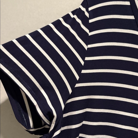 Market & Spruce- Elaine Pocket Short Sleeve Tee. Size XXL. Navy. Stripes. NWT - Picture 7 of 15